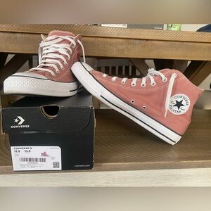 Converse Dusty Pink High-Top Sneakers